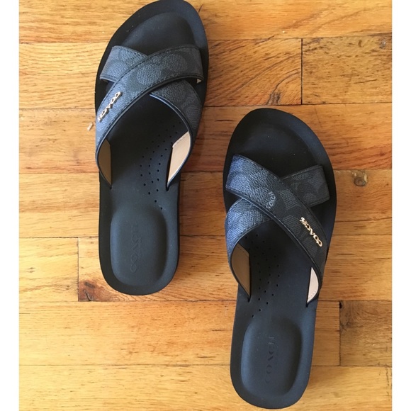 COACH Janine slip-on slide sandals size US - 6.5 - Picture 4 of 8